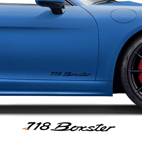 Side Doors Decal Sticker for Porsche 718 Cayman Spyder RS
 1