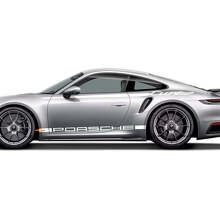 911 Turbo S 50 Years 2025 graphique Heritage Design bandes Kit Décalque Autocollant pour Porsche 911 Turbo S 992.2 2