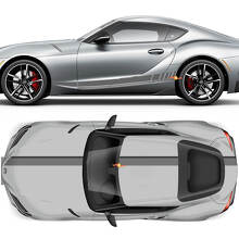 Racing Stripes Full Kit Vinyl Decal Sticker for Toyota Supra 2020-2026_2