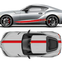 Racing Stripes Full Kit Vinyl Decal Sticker for Toyota Supra 2020-2026_3