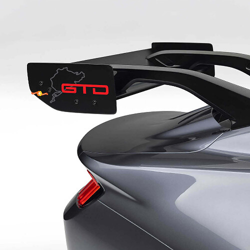 Nürburgring GTD Rear Spoiler Vinyl Decal Sticker for Musclecar Musclecarmodel