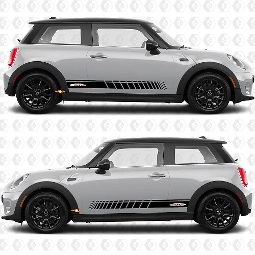 Side Stripes graphics decal John Cooper Works for Mini Cooper S
