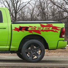 Rebel Bed Side Decal Sticker Graphics Vinyl Bedside for Dodge Ram Rebel
 2