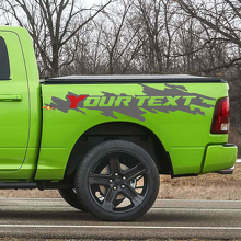 Custom Mud Splash Bedside Vinyl Decal Kit for Dodge Ram Rebel_3