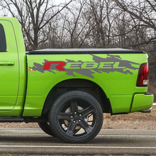 Rebel Bed Side Decal Sticker Graphics Vinyl Bedside for Dodge Ram Rebel
 3