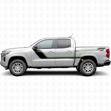 Sweeping Upper Accent Door & Bedside Vinyl Stripes for Chevrolet Colorado 3rd Gen 2023-2026_4