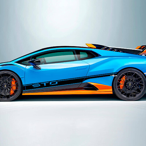 STO Racing Stripes Side Vinyl Decal Sticker for Lamborghini Huracán