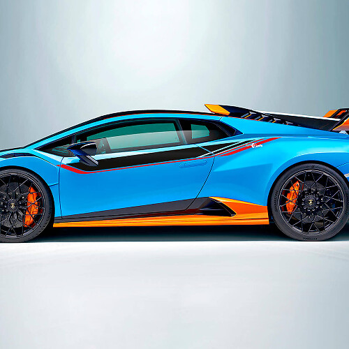 Racing UP Stripes Side Vinyl Decal Sticker Graphics for Lamborghini STO
 1