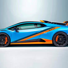 Racing Incline Stripes Side Vinyl Decal Sticker Graphics 2 for Lamborghini STO 2