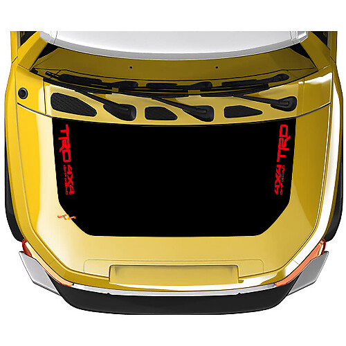 TRD Off Road Style Hood Vinyl Decal for Toyota FJ Cruiser_1