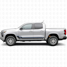 Angular Outline Door & Rocker Panel Vinyl Stripes for Chevrolet Colorado 3rd Gen 2023-2026_3