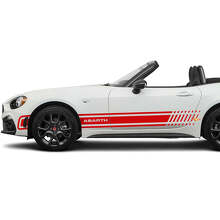 Side Racing Stripe Decal Graphics Sticker for Fiat 124 Spider Abarth
 2