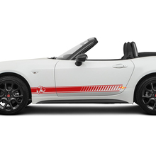 Side Abarth Racing Stripe Decal Graphics Sticker for Fiat 124 Spider Abarth
 2