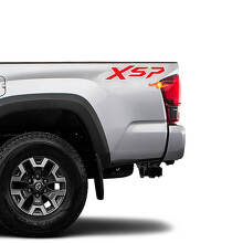 Pair of XSP Side Truck Vinyl Stickers Decal for Toyota Tacoma
 2