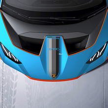 Hood Racing Stripes Tri colour Vinyl Decal Sticker Graphics for Lamborghini STO 2
 2