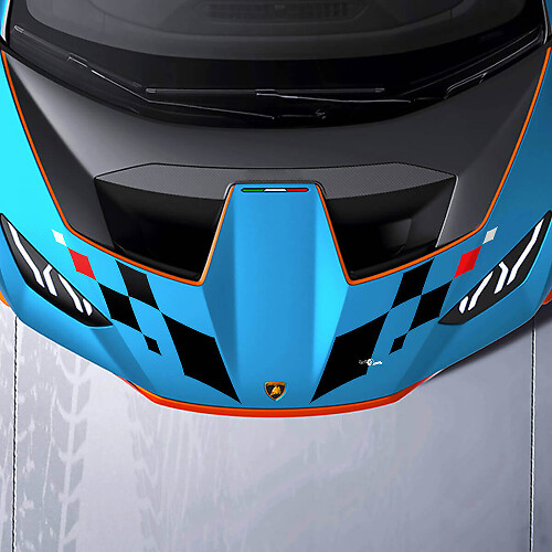 Hood Central STO Logo Vinyl Decal Sticker Graphics for Lamborghini STO
