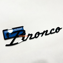 Bronco Badlands Yeti Sasquatch Bigfoot Fender Badges Tailgate Emblem 3D Badge Black vs Blue
 3