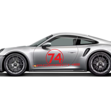 Side PORSCHE stripes Kit graphic Decal Sticker for Porsche 911 Turbo S 992.2
 3