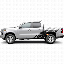 Jagged Door & Bedside Vinyl Stripes for Chevrolet Colorado 3rd Gen 2023-2026_2
