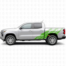Jagged Door & Bedside Vinyl Stripes for Chevrolet Colorado 3rd Gen 2023-2026_6