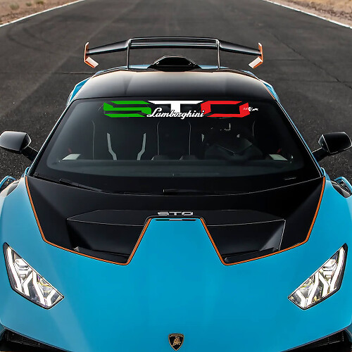 STO Windshield Racing Vinyl Decal Sticker Graphics for Lamborghini STO
