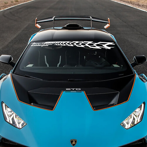 Windshield STO logo Lambo Vinyl Decal Sticker Graphics for Lamborghini STO 2
