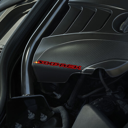 Sixpack Hood Engine decals stickers for Dodge Charger
 1