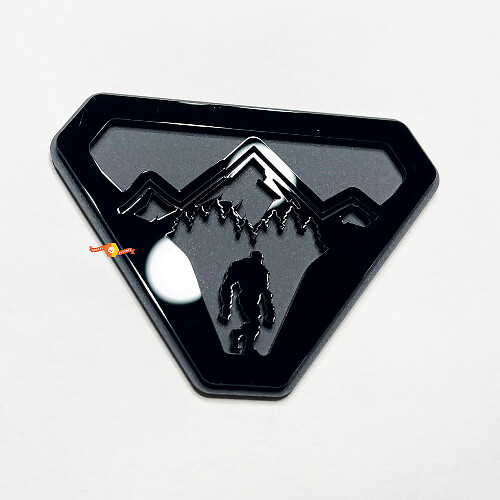 Mountains Sasquatch Bigfoot Yeti Fender Badges Tailgate Emblem 3D Badge 2
 1