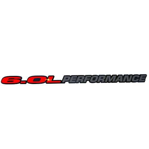 6.0 Kinerja Lambang Kap Mesin 3D untuk Truk Dodge Ram Powerstroke 6.0L
 1