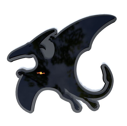 Pterodactylus antiquus Fender Badges Tailgate Emblem 3D Badge
