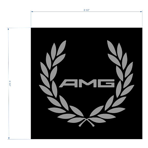 AMG Racing Wreath Universal Vinyl Decal Sticker for Mercedes-Benz S-Class