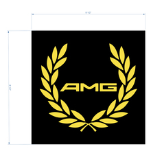 AMG Racing Wreath Decal Sticker logo to cover the distronic for Mercedes Benz 4matic S63 C63S
 2