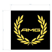 AMG Racing Wreath Decal Sticker logo to cover the distronic for Mercedes Benz 4matic S63 C63S
 2
