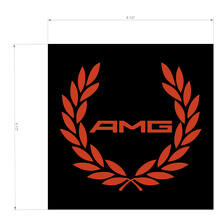 AMG Racing Wreath Decal Sticker logo to cover the distronic for Mercedes Benz 4matic S63 C63S
 3