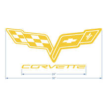 Corvette C6 Hood Logo Vinyl Decal Sticker
 2
