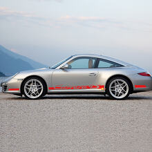 Side Rocker Panel Racing Stripes Decal Sticker for Porsche Carrera 4S style 3
 3