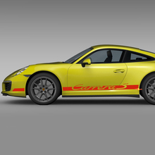 Side Rocker Panel Racing Stripes Decal Sticker for Porsche Carrera 4S style 4
 2