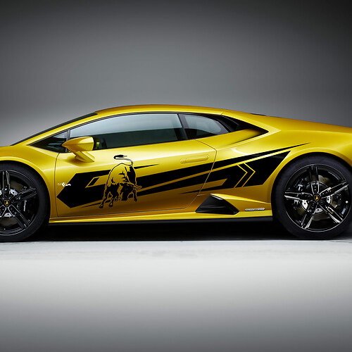 Side Stripes Graphics Racing Vinyl Decal Sticker Graphics for Lamborghini Huracan Evo
 1