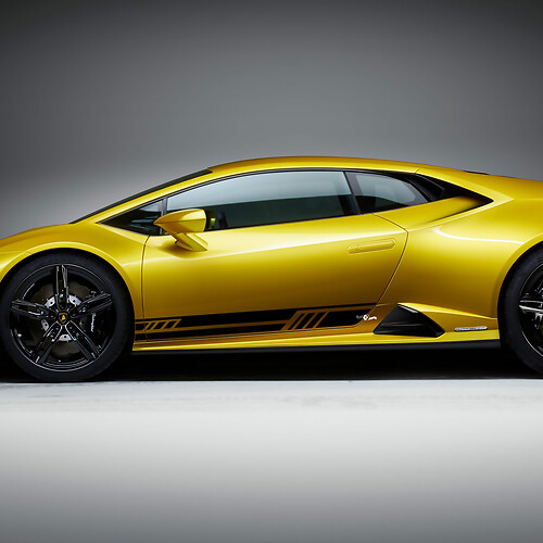 Side Rocker Panel Stripes Graphics Racing Vinyl Decal Sticker Graphics for Lamborghini Huracan Evo
 1