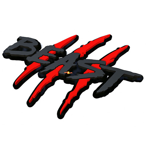 Beast Scratches Claws Fender Emblem 3D Badge
 1
