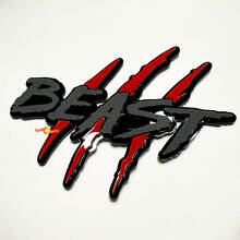 Beast Claw Scratch Fender 3D Badge Emblem_2