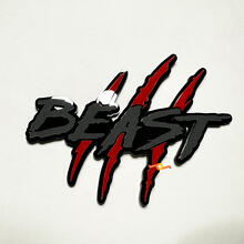 Beast Scratches Claws Fender Emblem 3D Badge
 4