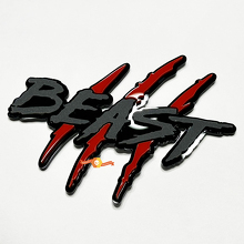 Beast Scratches Claws Fender Emblem 3D Badge
 7