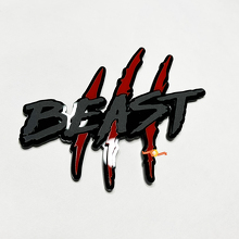 Beast Scratches Claws Fender Emblem 3D Badge
 8