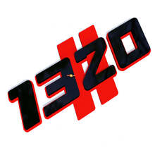 1320 HEMI Hash Fender Emblem 3D Badge
 2