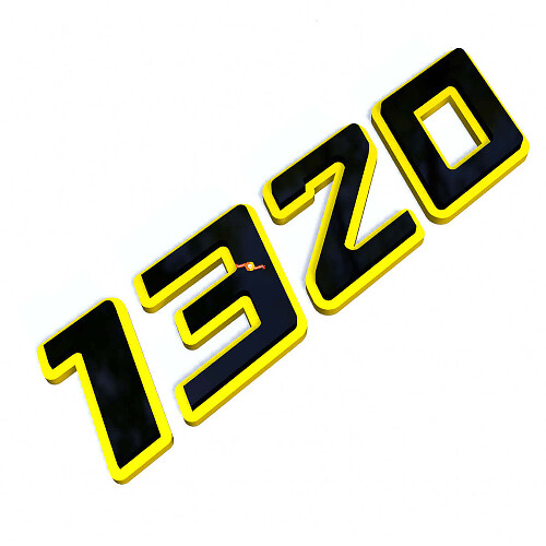 1320 Black and Yellow 3D Fender Badge_1