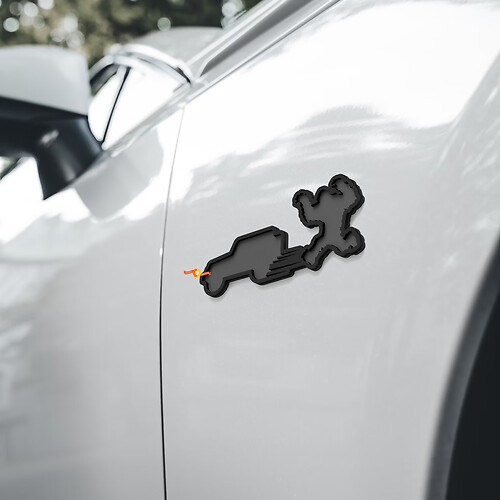 Yeti Sasquatch Jeep Fender Emblem 3D Badge