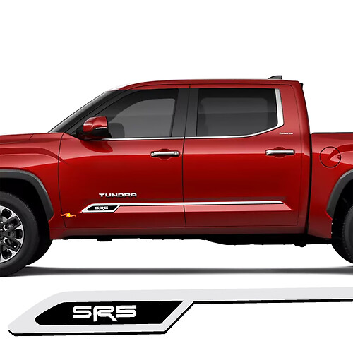 Side Stripes Rocker Panel Vinyl Sticker Decal fit to Toyota Tundra 2025 and up