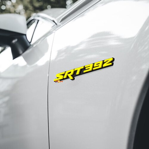 2x SRT 392 Fender Badge Emblem 3D Badge HEMI
 1