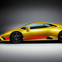 Décalques graphiques de bandes latérales en vinyle de course pour Lamborghini Huracan Evo 3